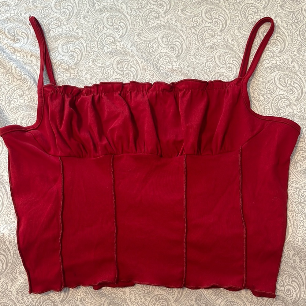 Deep red camisole